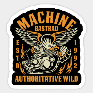 Machine motorcylce Sticker